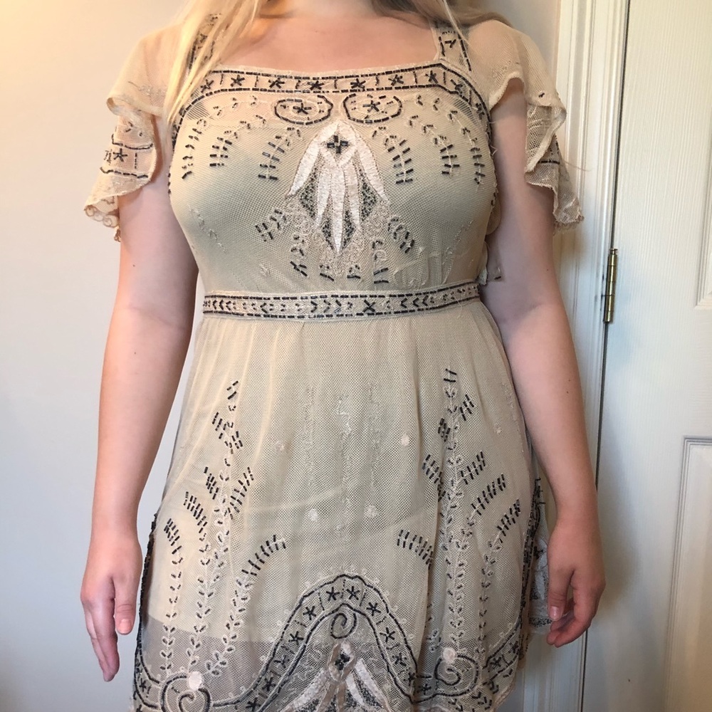 Beaded free people dress